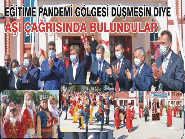 EĞİTİME PANDEMİ GÖLGESİ DÜŞMESİN DİYE AŞI ÇAĞRISINDA BULUNDULAR