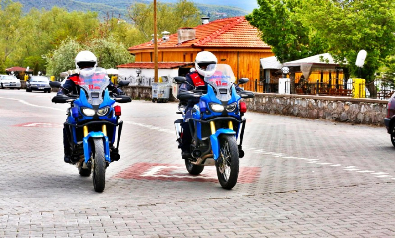 Jandarman Motosikletli Asayiş Timleri Huzur İçin Görev Başında