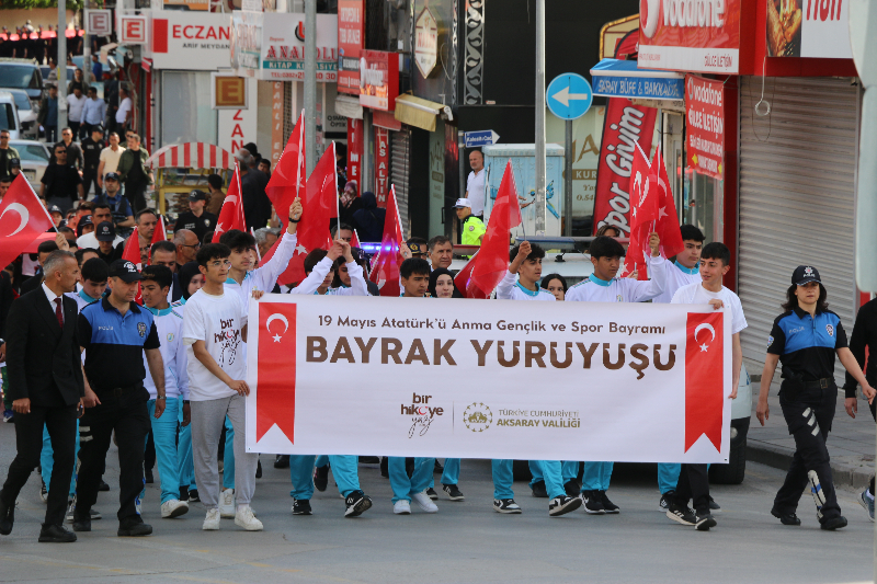 Aksaray 19 Mayıs'ı Coşkuyla Kutladı: Milli Mücadele'nin Ateşi 104 Yıl Önce Yandı