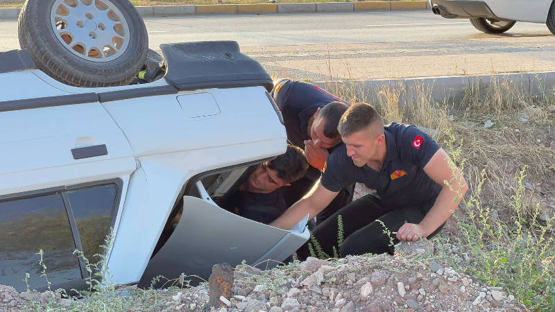 Hurdaya Dönen Araçtan Burnu Dahi Kanamadan Çıktı