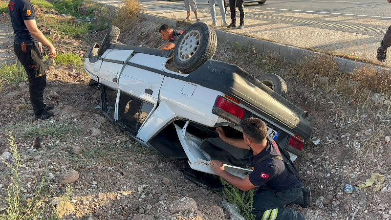 Hurdaya Dönen Araçtan Burnu Dahi Kanamadan Çıktı