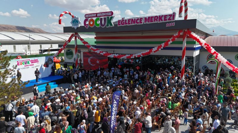 AKSARAY’IN ÇOCUKLARININ YÜZÜNÜ GÜLDÜRECEK ÇOCUK EĞLENCE MERKEZİ AÇILDI