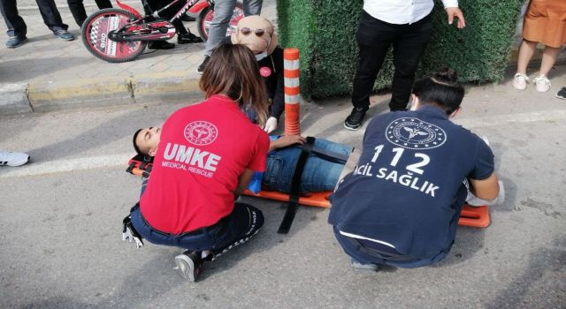 Aksaray'da otomobil ile motosiklet çarpıştı: 1 yaralı