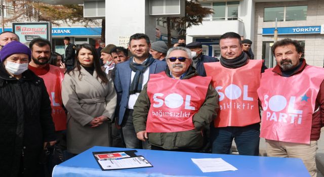 SOL PARTİ ZAMLAR GERİ ÇEKİLSİN DİYE SOKAĞA DAVET ETTİ