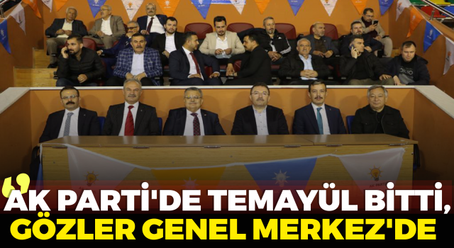 Ak Parti'de Temayül Bitti, Gözler Genel Merkez'de