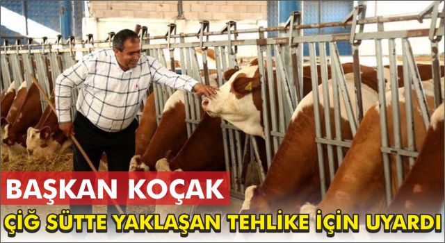 Başkan Koçak Çiğ Sütte Yaklaşan Tehlike İçin Uyardı