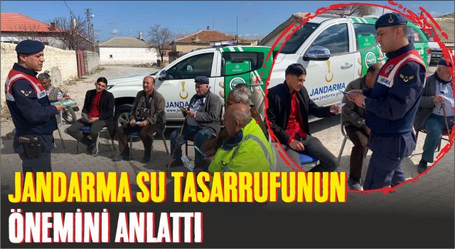 Jandarma Su Tasarrufunun Önemini Anlattı