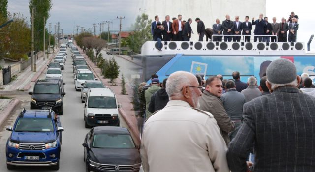 Milletvekili Adayları İlçe Girişinde Konvoy Eşliğinde Karşılandı