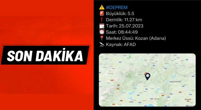 Aksaray’da Deprem Hissedildi