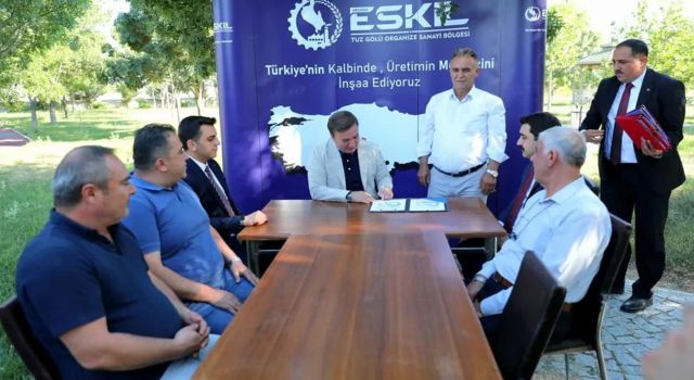 Eskil Tuz Gölü OSB’de Arsa Tahsisleri İçin İmzalar Atıldı