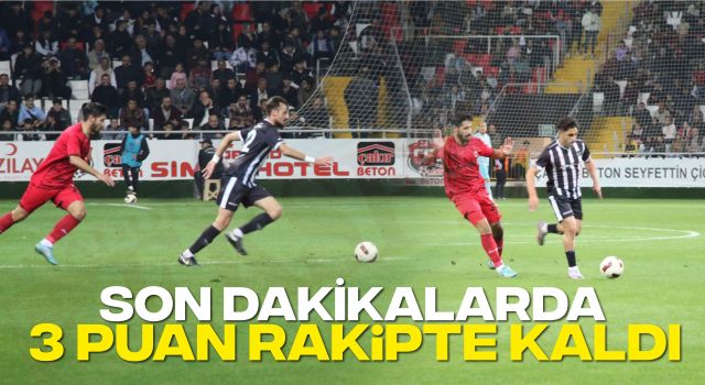 Son Dakikalarda 3 Puan Rakipte Kaldı