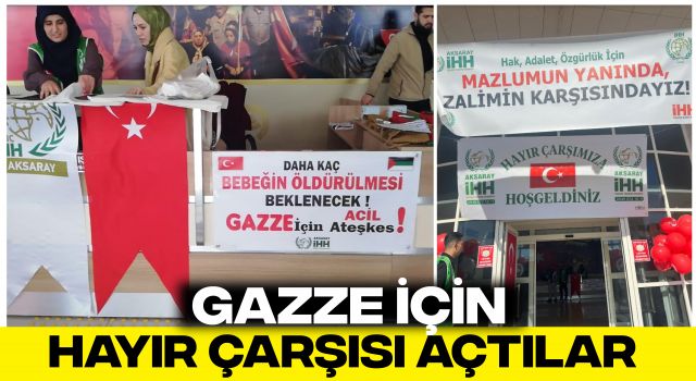 Gazze İçin Hayır Çarşısı Açtılar