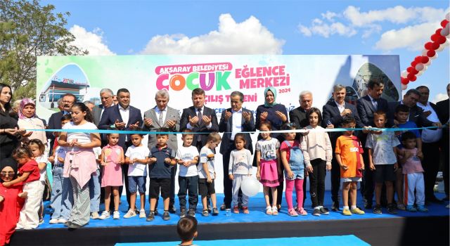 Aksaray’ın Çocuklarının Yüzünü Güldürecek Çocuk Eğlence Merkezi Açıldı