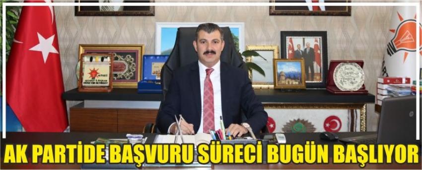 Ak Partide Başvuru Süreci Bugün Başlıyor