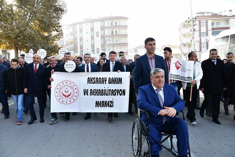 3 Aralık Dünya Engelliler Günü Yürüyüşü Birleştirdi