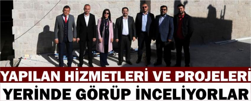 Yapılan Hizmetleri Ve Projeleri Yerinde Görüp İnceliyorlar