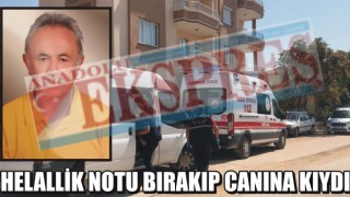 Helallik notu bırakıp canına kıydı