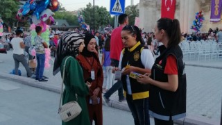 Festivale Katılanlara Kades Uygulaması Broşürü Dağıtıldı