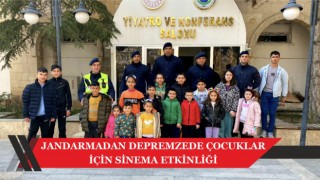 Jandarmadan Depremzede Çocuklar İçin Sinema Etkinliği