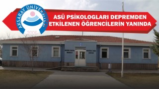 Asü Psikologları Depremden Etkilenen Öğrencilerin Yanında