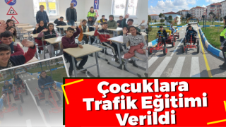 Çocuklara Trafik Eğitimi Verildi