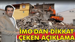 İmo'dan Dikkat Çeken Açıklama