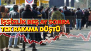 İşsizlik Beş Ay Sonra Tek Rakama Düştü