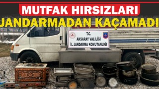 Mutfak Hırsızları Jandarmadan Kaçamadı