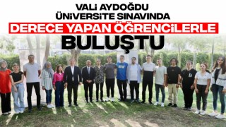 Vali Aydoğdu Üniversite Sınavında Derece Yapan Öğrencilerle Buluştu