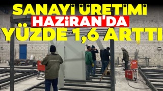 Sanayi Üretimi Haziran'da Yüzde 1,6 Arttı