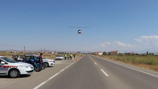 Jandarmadan Havadan ve Karadan Trafik Denetimi