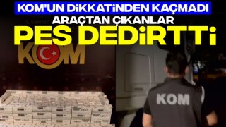 KOM'un Dikkatinden Kaçmadı: Araçtan Çıkanlar Pes Dedirtti