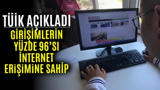 TÜİK Açıkladı: Girişimlerin Yüzde 96’sı İnternet Erişimine Sahip