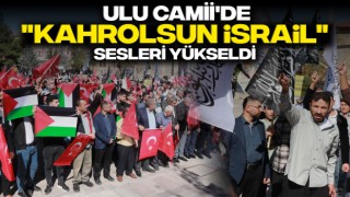 Ulu Camii'de "Kahrolsun İsrail" Sesleri Yükseldi