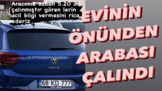 Evinin Önünden Arabası Çalındı