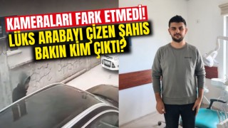 Kameraları Fark Etmedi! Lüks Arabayı Çizen Şahıs Bakın Kim Çıktı?