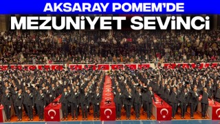 Aksaray POMEM’de Mezuniyet Sevinci