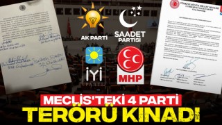 Meclis'teki 4 Parti Terörü Kınadı