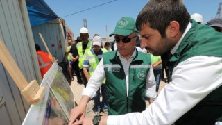 Vali Kumbuzoğlu, Sağ Sahil Kapalı Devre Sulama Sahasını İnceledi