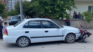 Benzini Biten Motorunu Sürüklerken Hastanelik Oldu