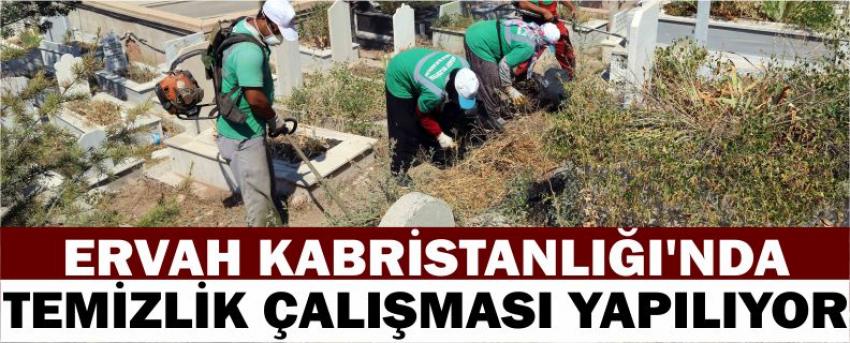 Ervah Kabristanlığı’nda Temizlik Çalışması Yapılıyor