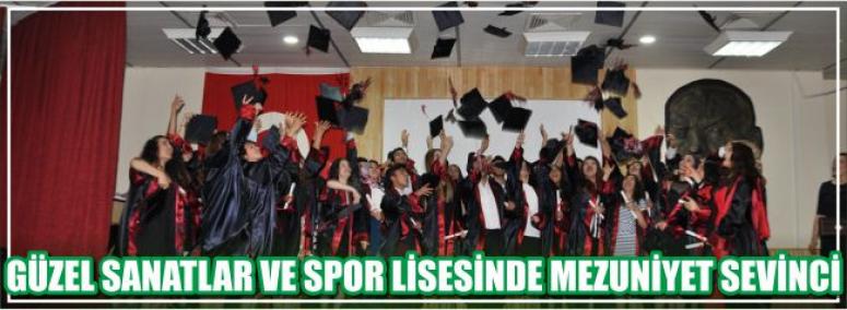 Güzel Sanatlar Ve Spor Lisesinde Mezuniyet Sevinci 