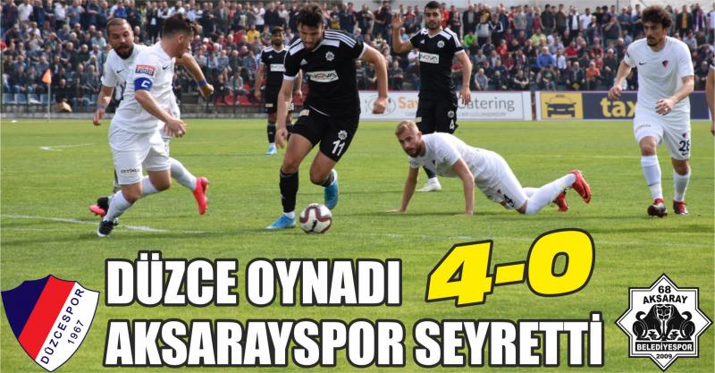 Düzce Oynadı Aksarayspor Seyretti