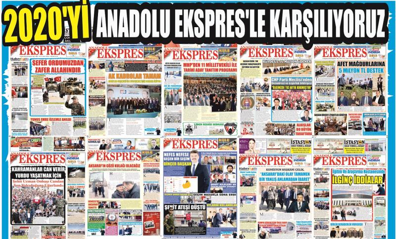 2020’yi Anadolu Ekspres’le Karşılıyoruz