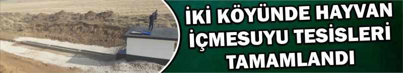 İki Köyünde Hayvan İçmesuyu Tesisleri Tamamlandı