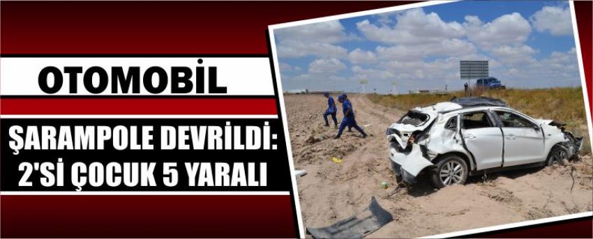 Otomobil Şarampole Devrildi: 2’si Çocuk 5 Yaralı