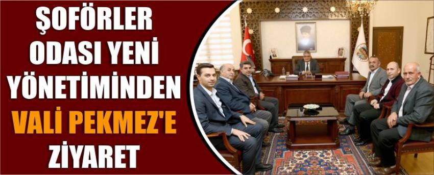 Şoförler Odası Yeni Yönetiminden Vali Pekmez’e Ziyaret